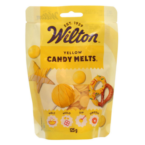 Wilton Candy Melts Żółte 125 g – pastylki do dekoracji, polewy, cake pops 04-0-0510