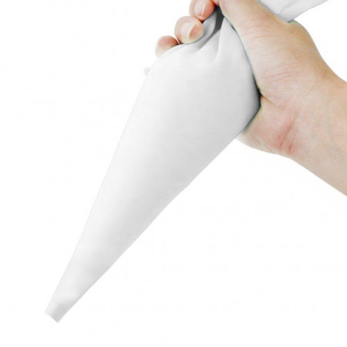 Rękaw worek rękaw cukierniczy silikonowy - 55 cm biały 14249