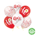 Balony biodegradowalne Serduszka Love 6szt PP132302