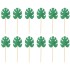 Toppery do dekoracji ciast brokatowe Liście Monstery Filodendron 12szt 14321