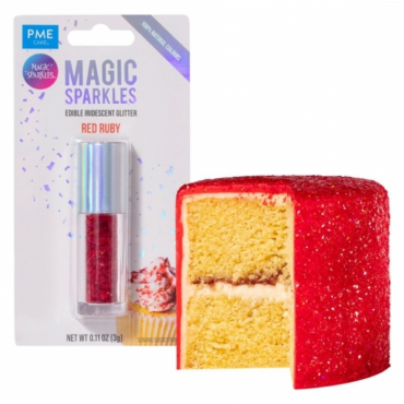 PME jadalne płatki do dekoracji Magic Sparkles Red Ruby MGS1007