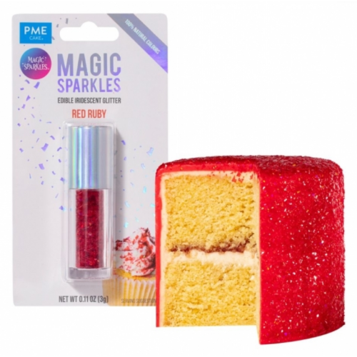 PME jadalne płatki do dekoracji Magic Sparkles Red Ruby MGS1007