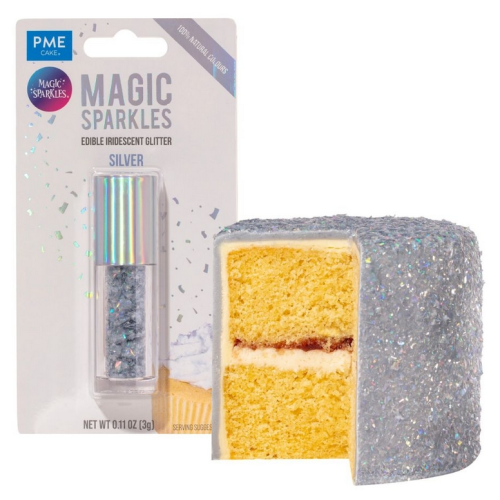 PME jadalne płatki do dekoracji Magic Sparkles Silver MGS1012
