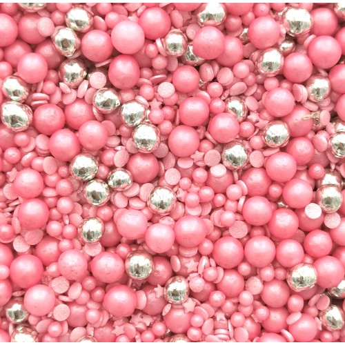 Posypka cukrowa do dekoracji wypieków Candy Pink Mix 30g