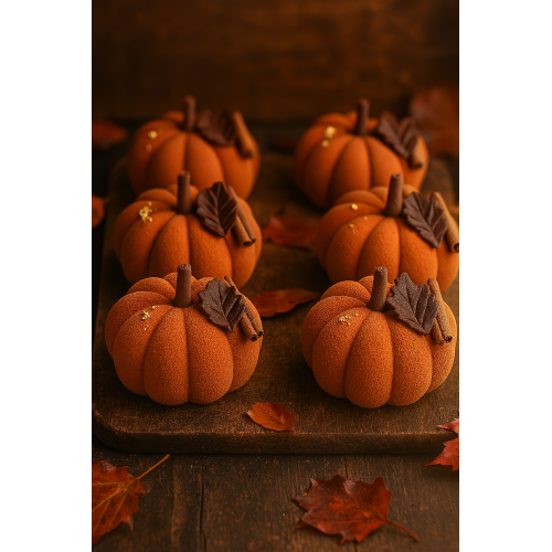 Sweet Baking Forma silikonowa do pieczenia ciastek dynie 3D 6 gniazd 11944