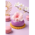 Kwiat na tort Magnolia cukrowa Różowa 6cm 11496