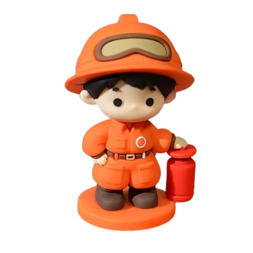 Figurka 3D do dekoracji wypieków Strażak 14420