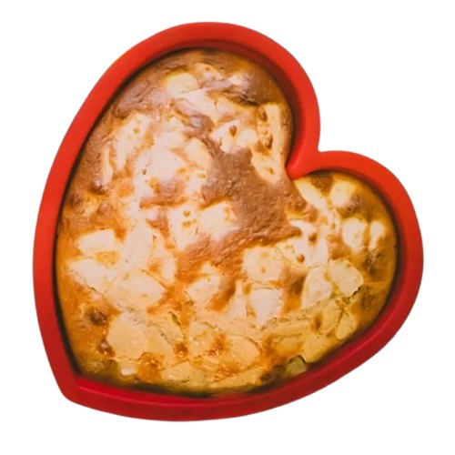 Formy silikonowe do pieczenia mini tortów bento serce 2 sztuki 14433