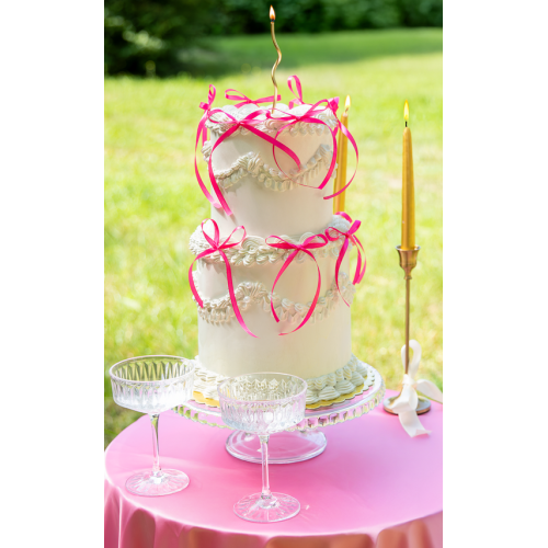 Kokardki magenta do dekoracji Lambeth Cake PP164327