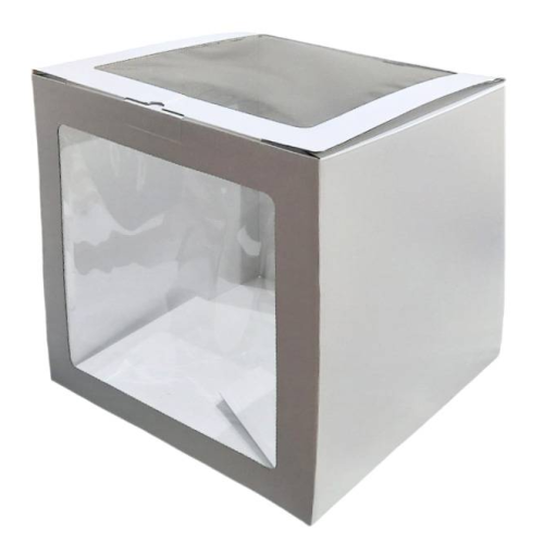 Azucren Pudełko na tort wysokie z okienkami 20cmx20cmx20cm AZ01964
