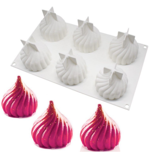 Forma Silikonowa do monoporcji ciastek Swirls 14480