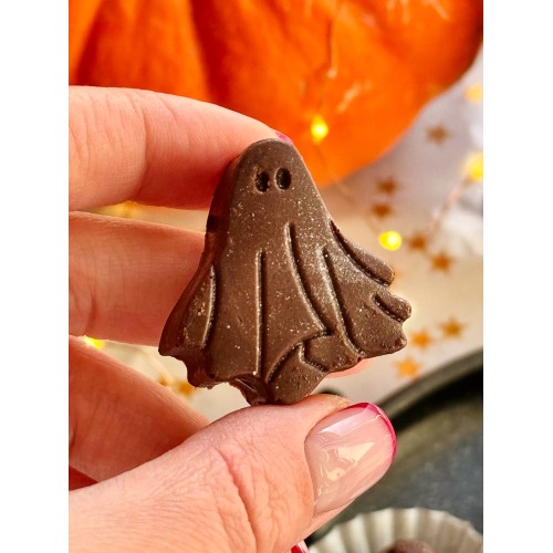 Forma silikonowa do czekoladek lodu pralinek Duch Duszek Halloween 13172