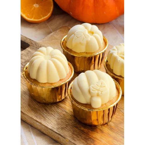 Sweet Baking Forma silikonowa do pieczenia ciastek dynie liście żółędzie 6gniazd 11943