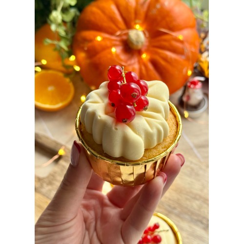 Sweet Baking Forma silikonowa do pieczenia ciastek dynie liście żółędzie 6gniazd 11943