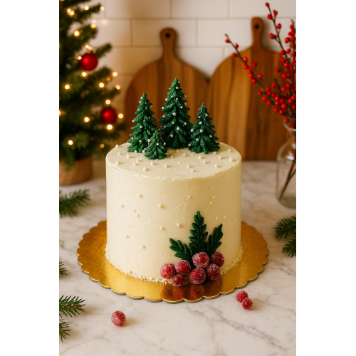 Podkład pod tort okrągły ząbkowany śr. 18 cm gruby