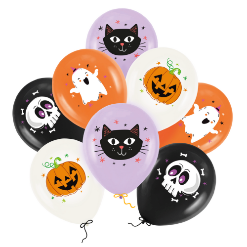 Balony imprezowe Halloween Mix 8szt PP167953
