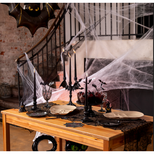 Bieżnik koronkowy pajęczyny Halloween PP164471