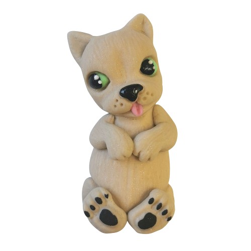 Figurka cukrowa 2D do dekoracji wypieków Piesek Szczeniak Beżowy 14518