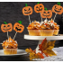 Toppery na babeczki brokatowe Dynie 10szt 14557