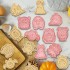 Foremki wykrawacze ze stemplem Monsters Potwory Halloween 14563
