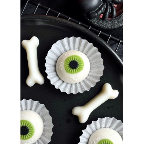Sweet Baking Forma silikonowa do czekoladek lodu pralinek Oczy Kości 12006