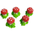 Figurki cukrowe Grzybki 3D 8sztuk EX8600