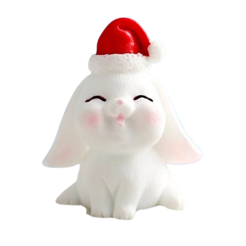 Figurka na tort Świąteczny Króliczek Zajączek 3D wzór nr2 14760