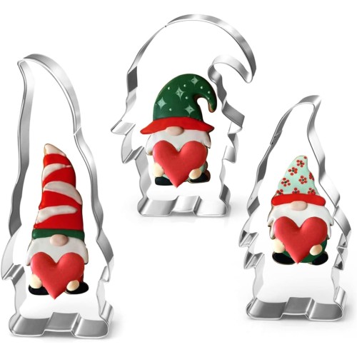 Foremki do pierników ciastek skrzaty gnomy 3 sztuki 14770