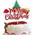 Brokatowy topper na tort Merry Christmas 14784