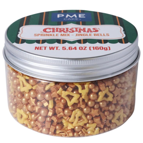 PME Posypka cukrowa do dekoracji wypieków Jingle Bells 160g CH24SKS050