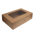 Pudełko eko z okienkiem na ciasto ciastka 31cmx22cmx8cm 43320
