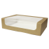 Pudełko eko z okienkiem na ciasto ciastka 31cmx22cmx8cm 46499