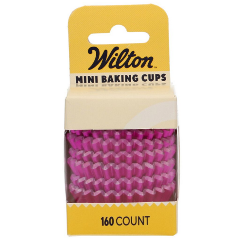Wilton metalizowane papilotki do babeczek trufelków Fuksja 160szt 02-0-0688