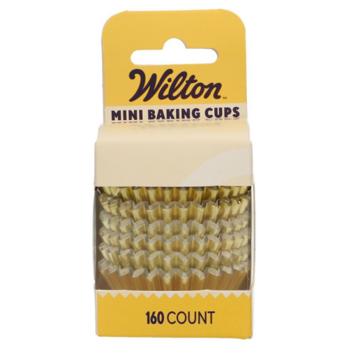 Wilton metalizowane papilotki do babeczek trufelków Złote 160szt 02-0-0690