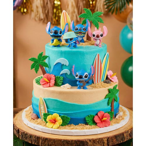 Figurki do dekoracji Lilo & Stitch 3D 5 sztuk 14254
