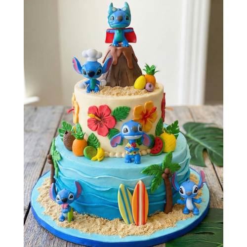 Figurki do dekoracji Lilo & Stitch 3D 5 sztuk 14253