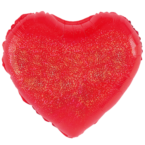 Balon foliowy Brokatowe serce 45cm PP161494