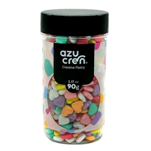 Azucren Posypka cukrowa Serduszka mix 90g AZ01280