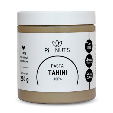 Pi-Nuts Pasta sezamowa Tahini 100% do wypieków 250g