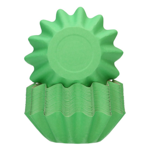 Fun Cakes Papilotki papierowe Bloom do pieczenia babeczek Zielone 48szt F84415
