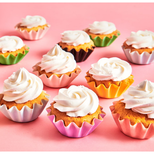 Fun Cakes Papilotki papierowe Bloom do pieczenia babeczek Błękitne 48szt F84430