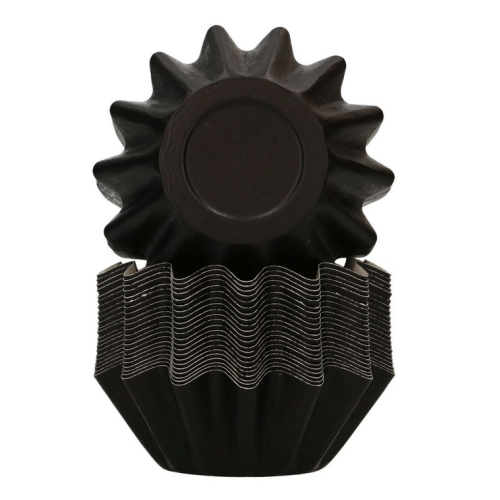 Fun Cakes Papilotki papierowe Bloom do pieczenia babeczek Czarne 48szt F84385