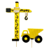 Figurki cukrowe maszyny budowalne koparka toppery 2 szt EX5869