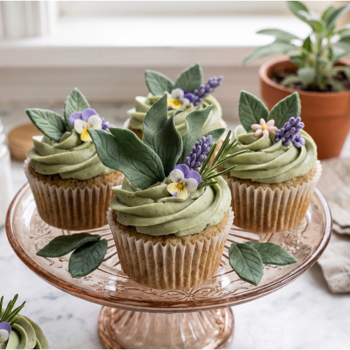 Liście cukrowe do dekoracji wypieków 3sztuki 12399