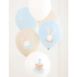 Balony lateksowe na roczek pastelowe niebieskie 6 szt PP163849