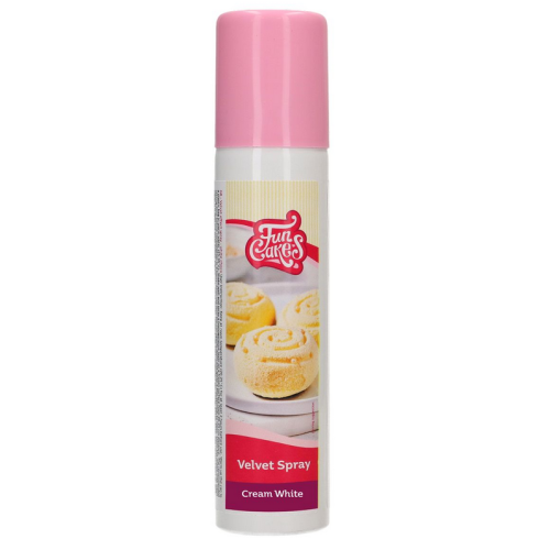 Fun Cakes Zamsz w sprayu do dekoracji wypieków Kremowy 100ml F41340