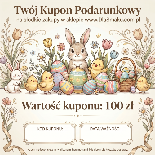 Kupon podarunkowy Bon Voucher na Wielkanoc do sklepu o wartości 100zł wersja elektroniczna