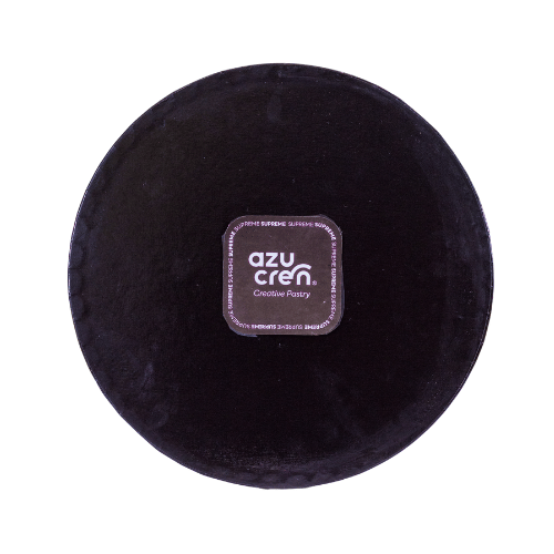 Azucren Podkład okrągły pod tort Supreme Czarny 20cm h:1,2cm AZ01716