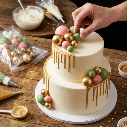 Azucren Kule na tort na piku Baby Shower Mix 32 sztuki AZ02091