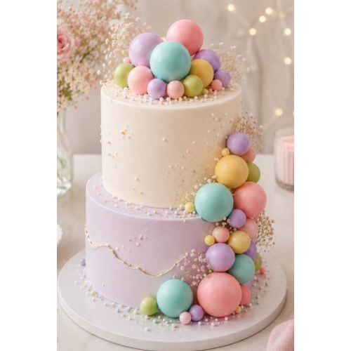 Azucren Kule na tort na piku Pastelowy Mix 32 sztuki AZ02089